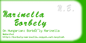 marinella borbely business card